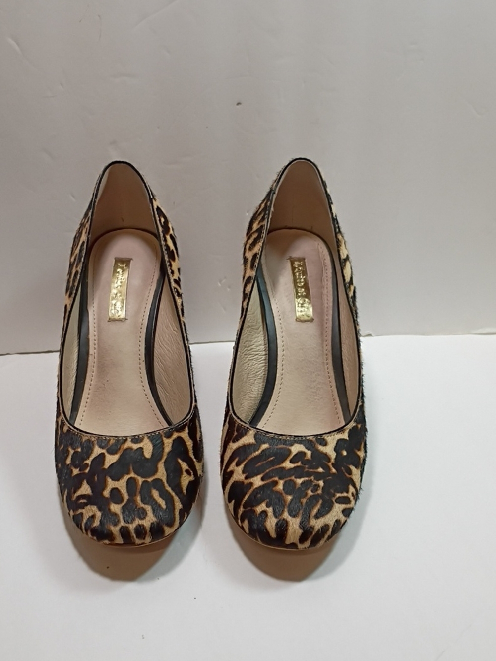 Louise er Cia Leopard Print Women's Calf hair Size 8
